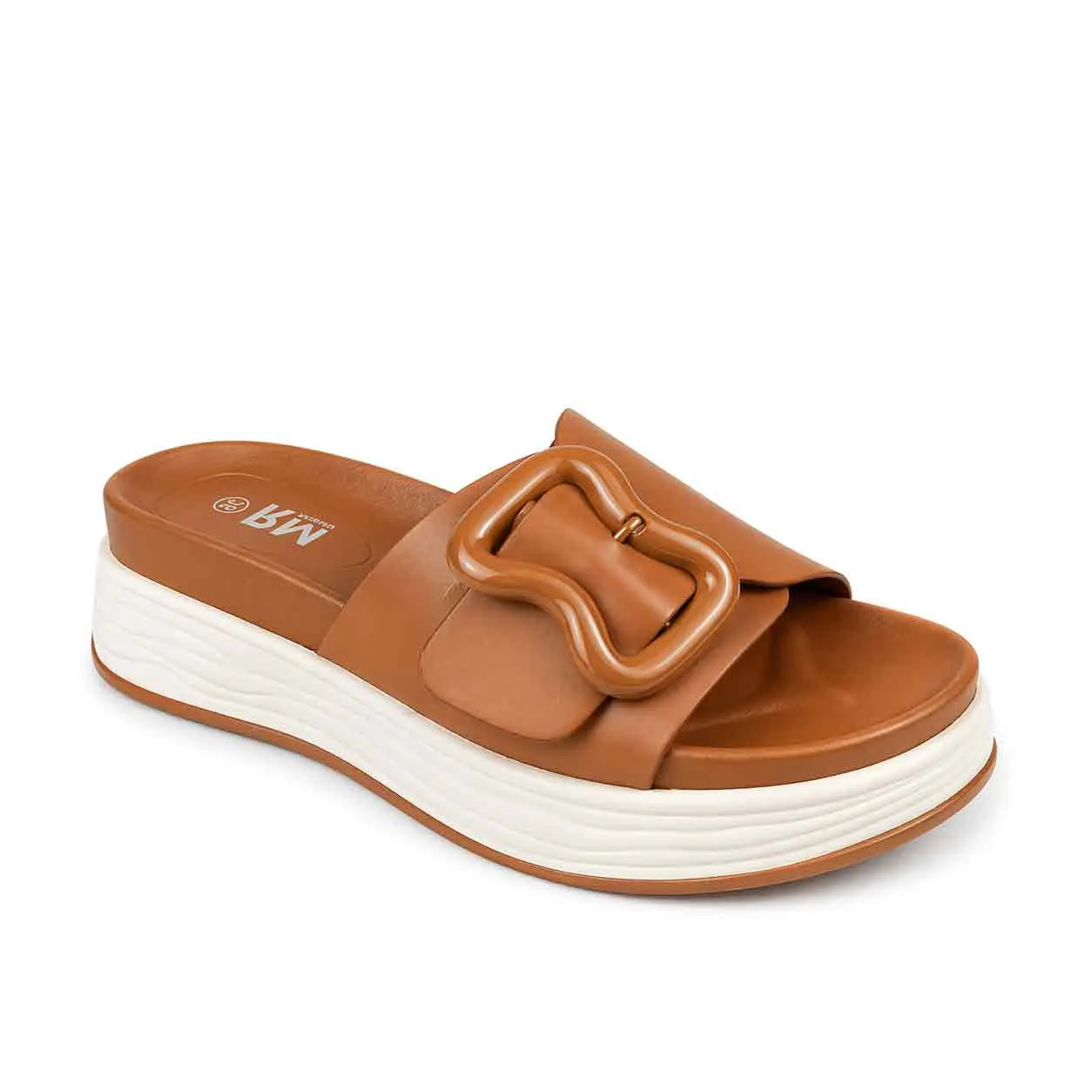 Sandale Compense pour femme 23491 camel